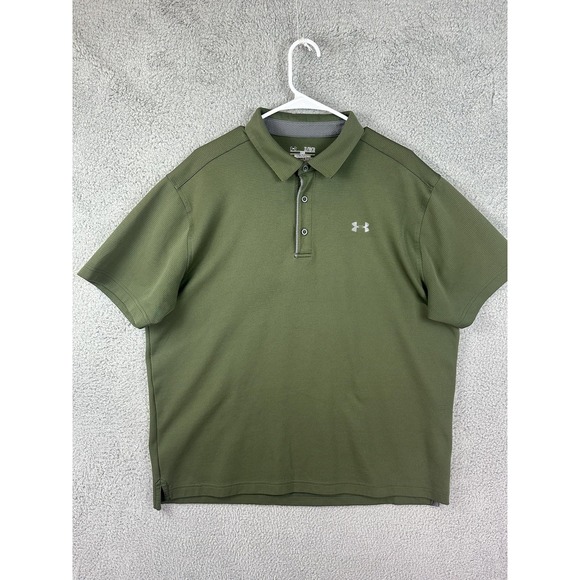 Under Armour Polo Shirt Mens XL HeatGear Loose Fit Golf Athletic Performance